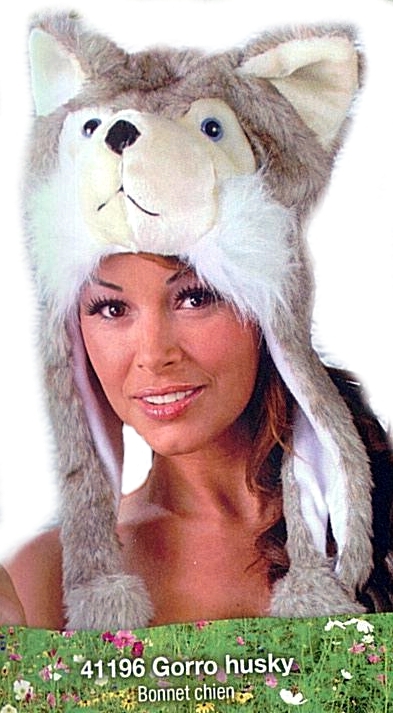 costume di carnevale TESTA HUSKY